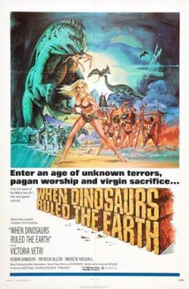 Постер к Когда на земле царили динозавры бесплатно